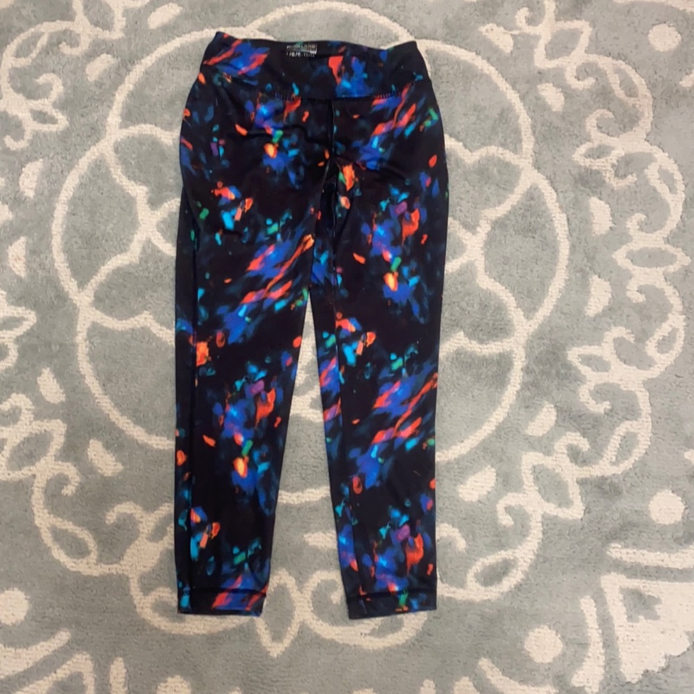 multicolor kids Kirkland signature leggings